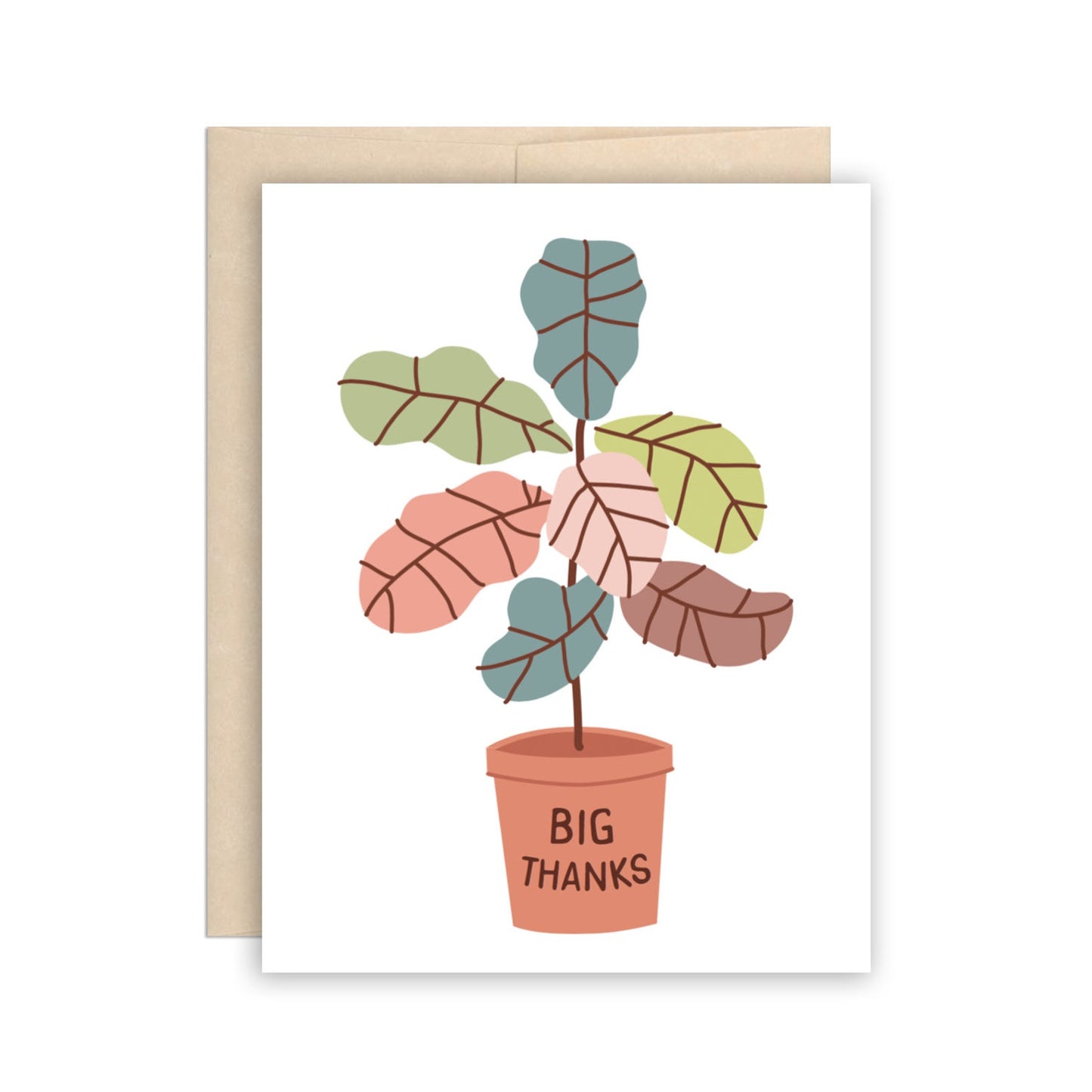 The Beautiful Project Greeting Cards - Fiddle Leaf Thanks